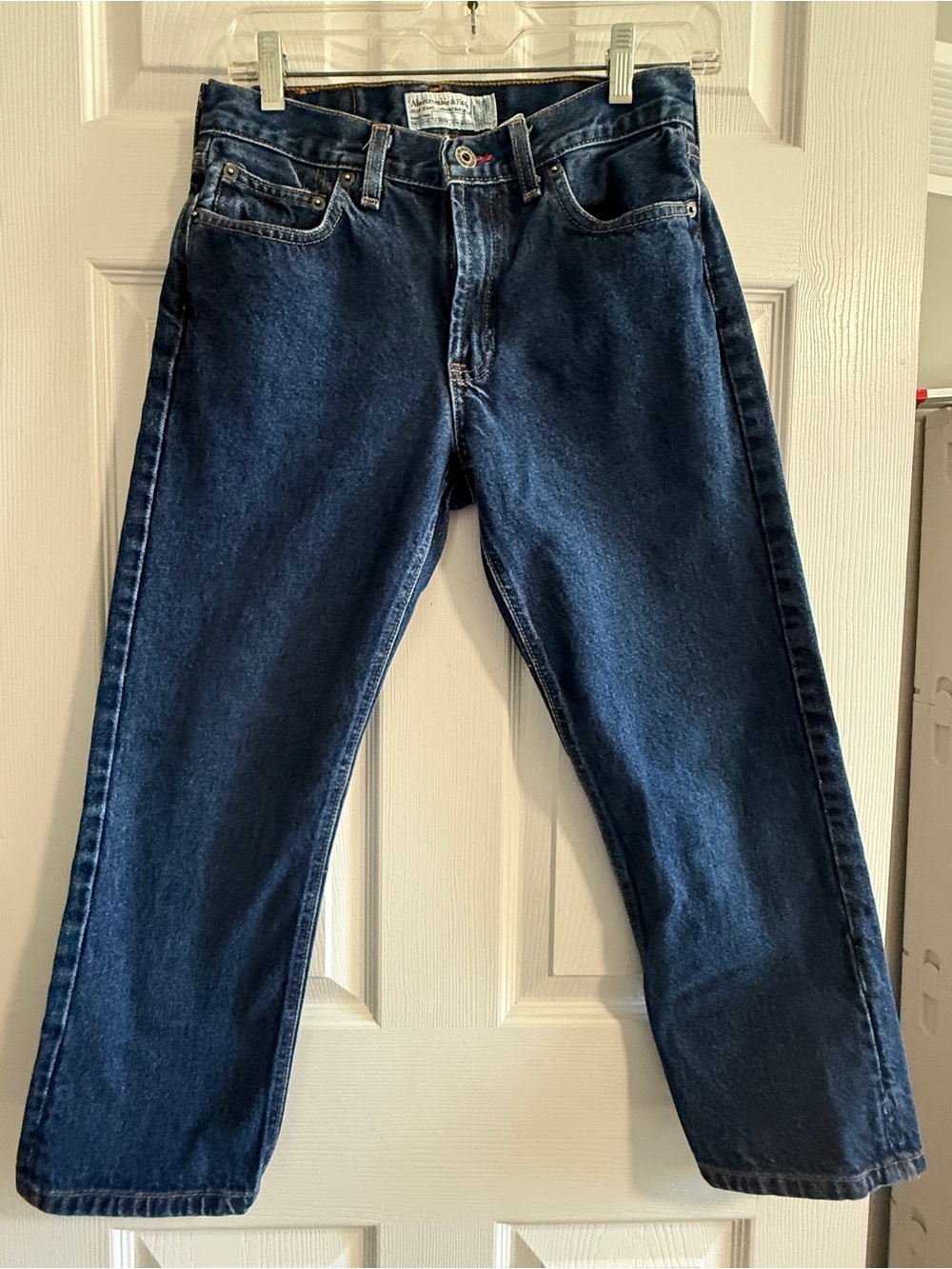 Vintage Abercrombie & Fitch Womens 2 Denim Capri Jeans Made USA Y2K 100% Cotton